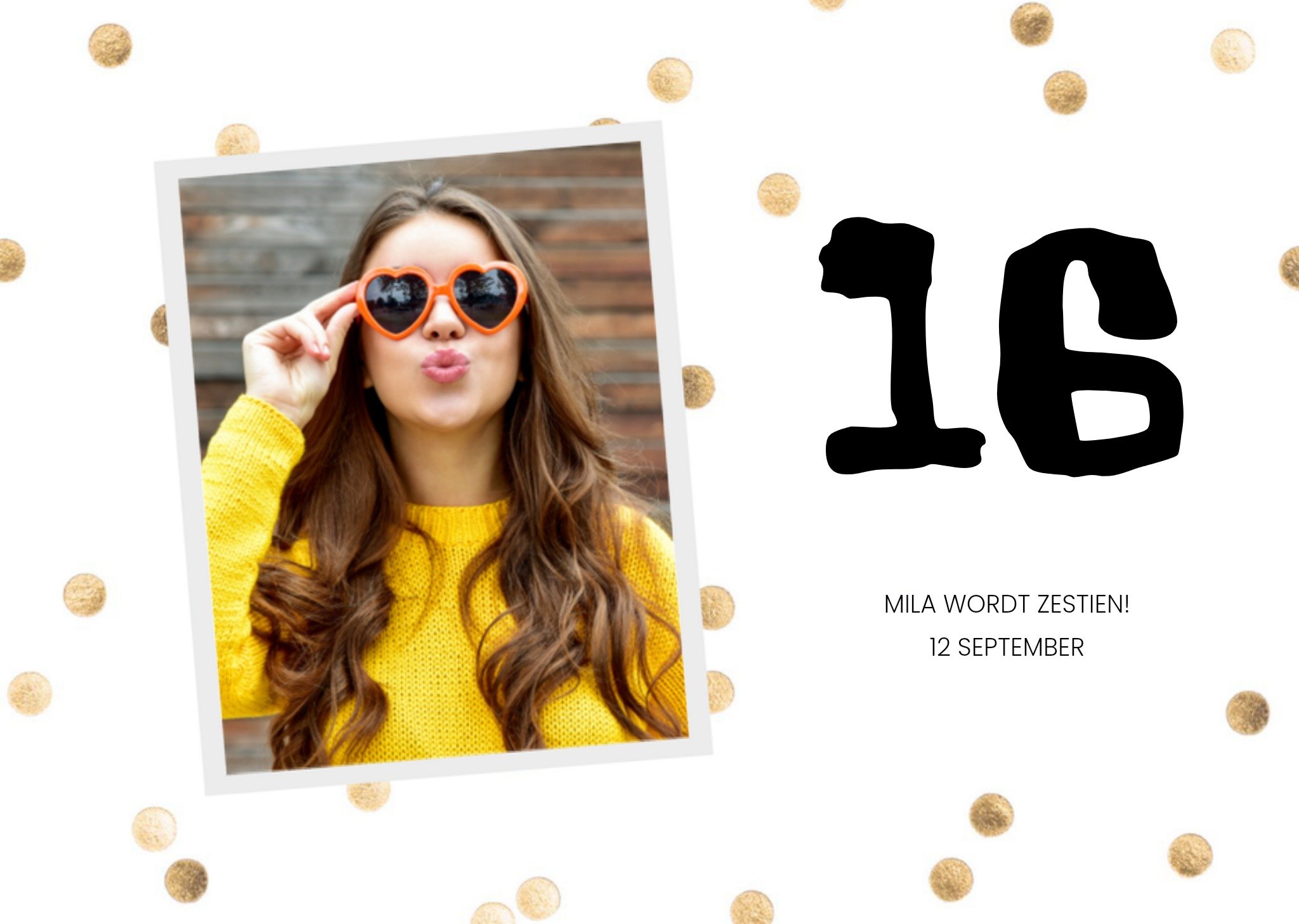 Verjaardagsfeest uitnodiging Foto Kaart Greetz