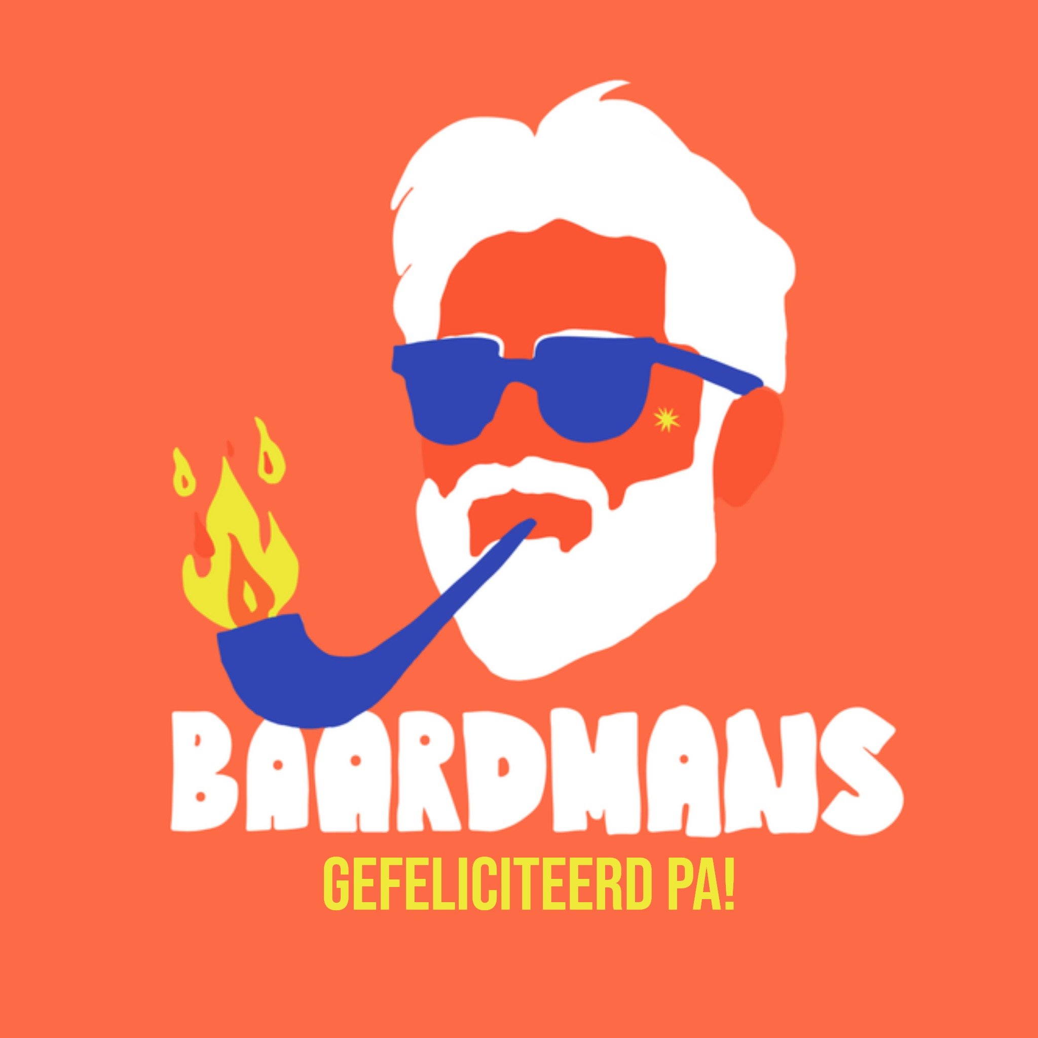 Greetz Verjaardag Baard Pa Vierkant