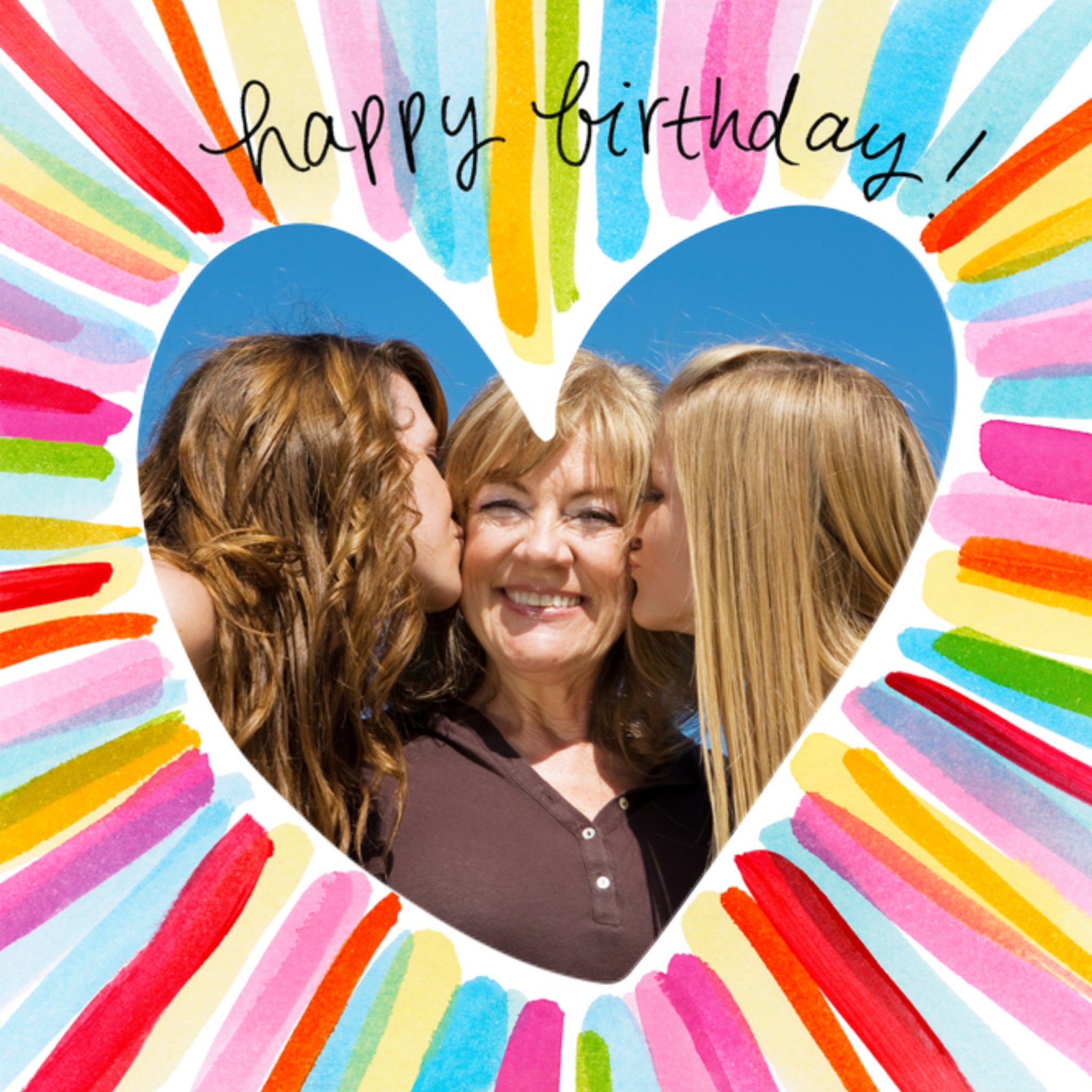 Verjaardagskaart fotokaart Vierkante Kaart Blond Amsterdam