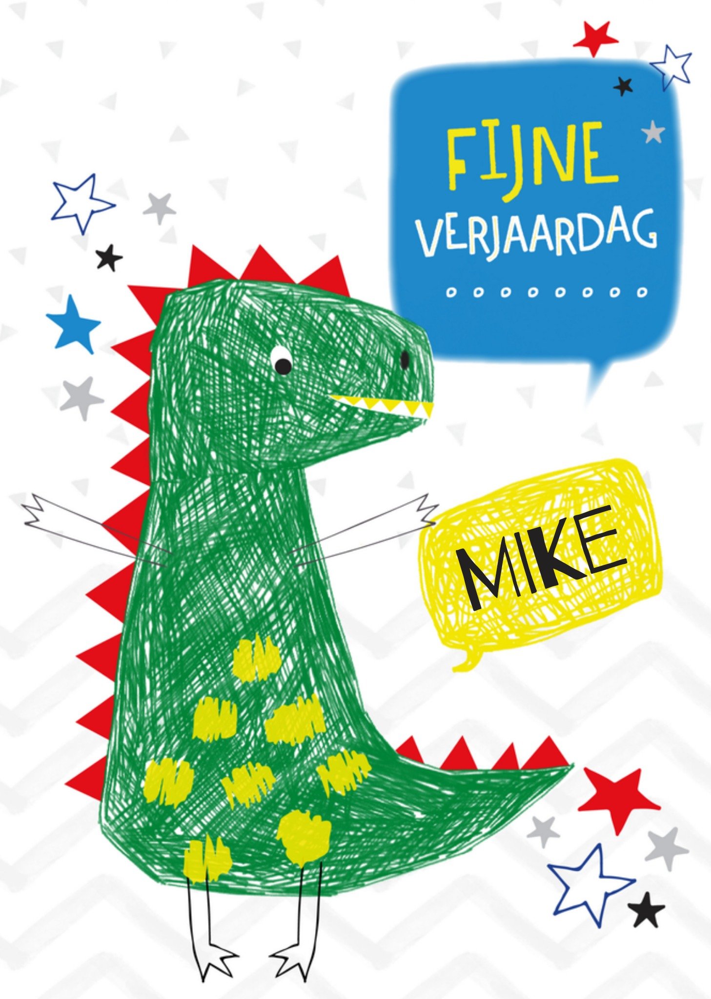 Verjaardagskaart Dinosaurus Kaart TMS