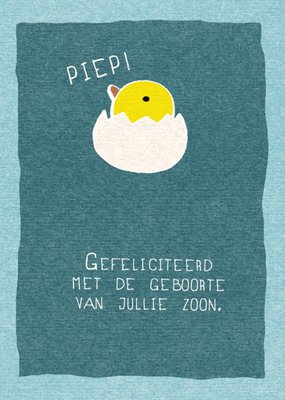 Paperclip | Geboortekaart | kuiken