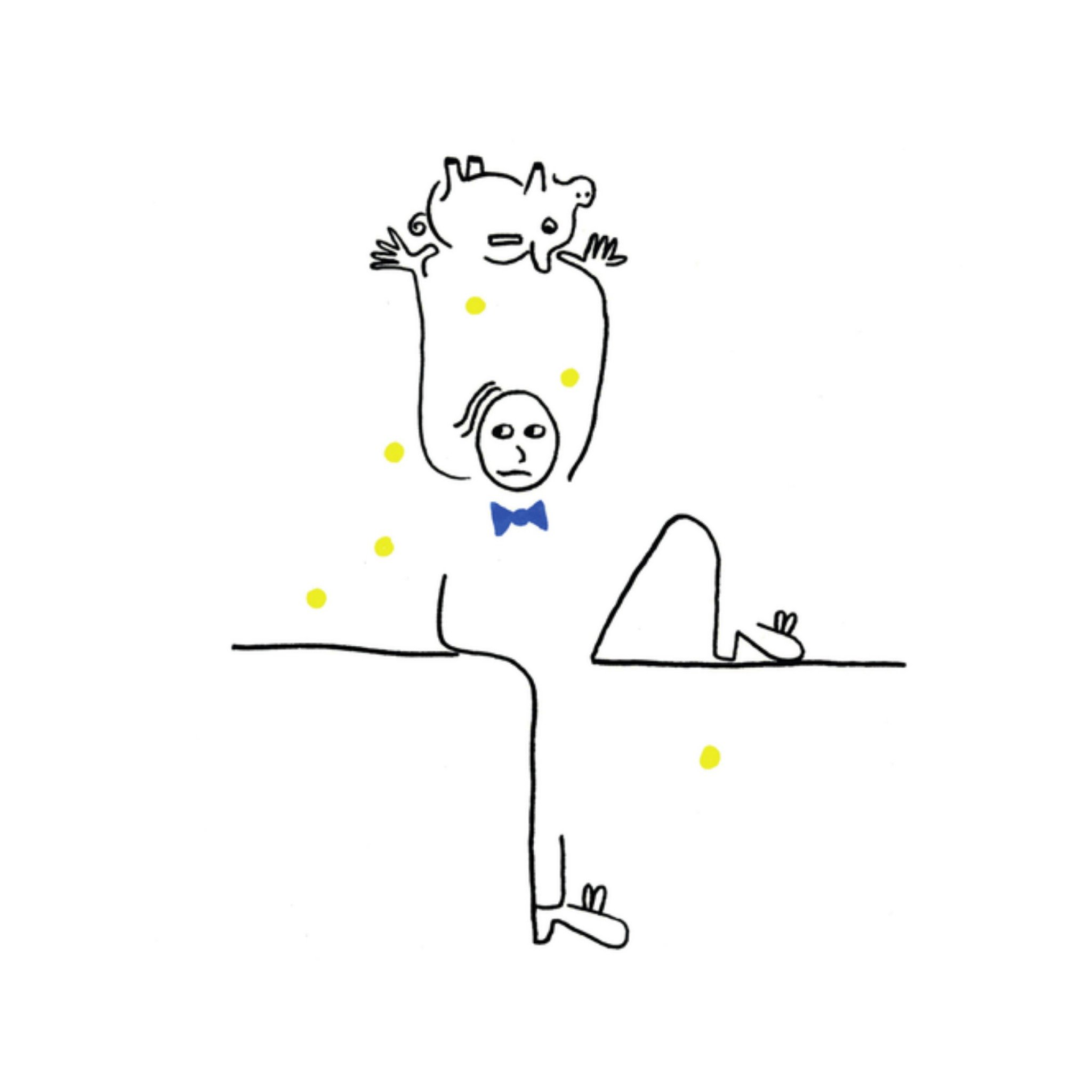 Eva Gans Huwelijkskaart Scheiding Vierkant