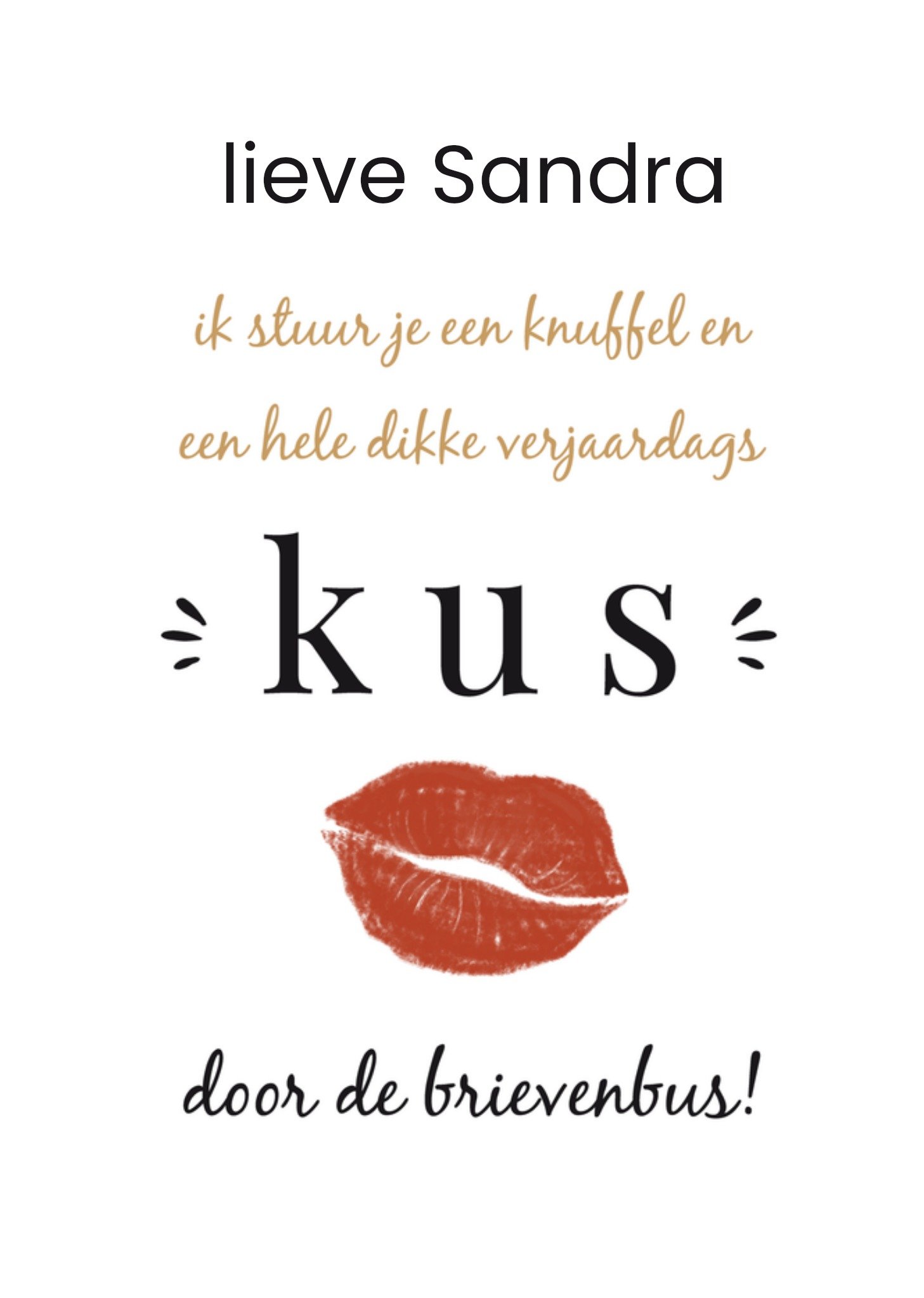 Verjaardag Brievenbus Kaart Tsjip