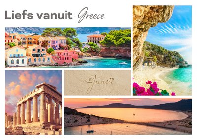 ByJune | Vakantiekaart | Liefs vanuit | Foto uploaden