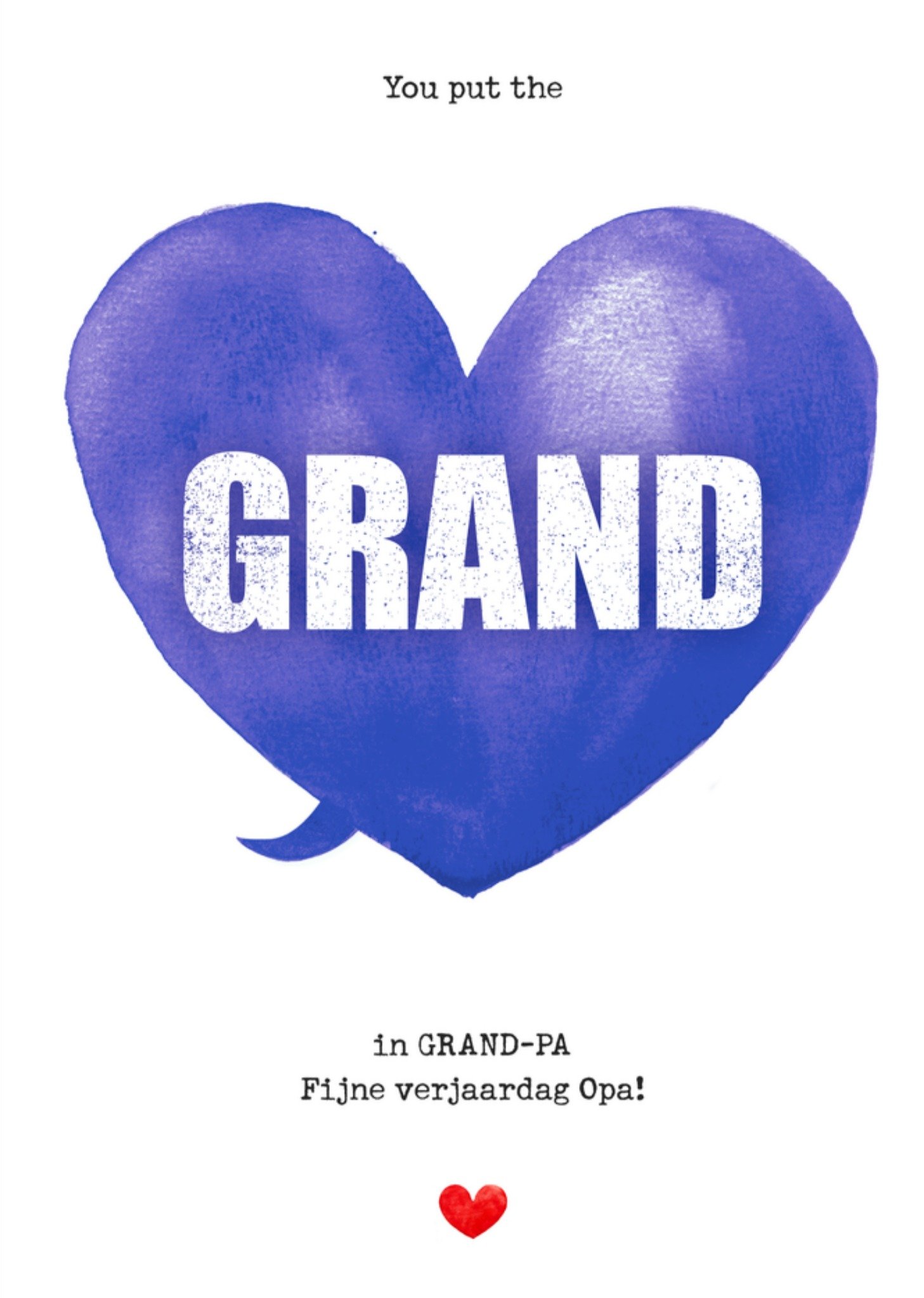 Verjaardagskaart Grand Bright Spot