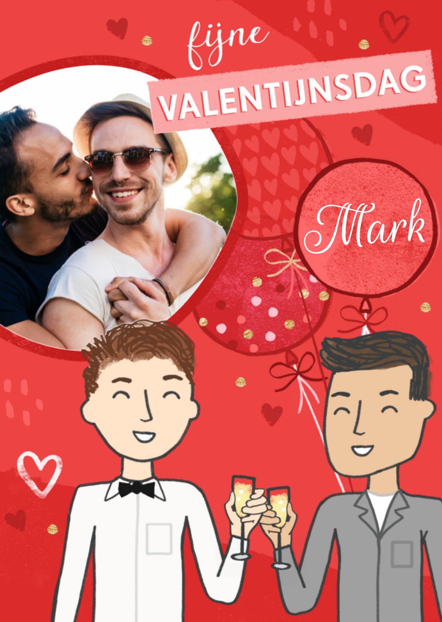 Valentijnskaart met naam en foto Kaart Studio Sundae