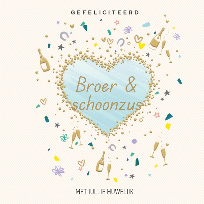 Paperlink | Huwelijkskaart | broer | schoonzus