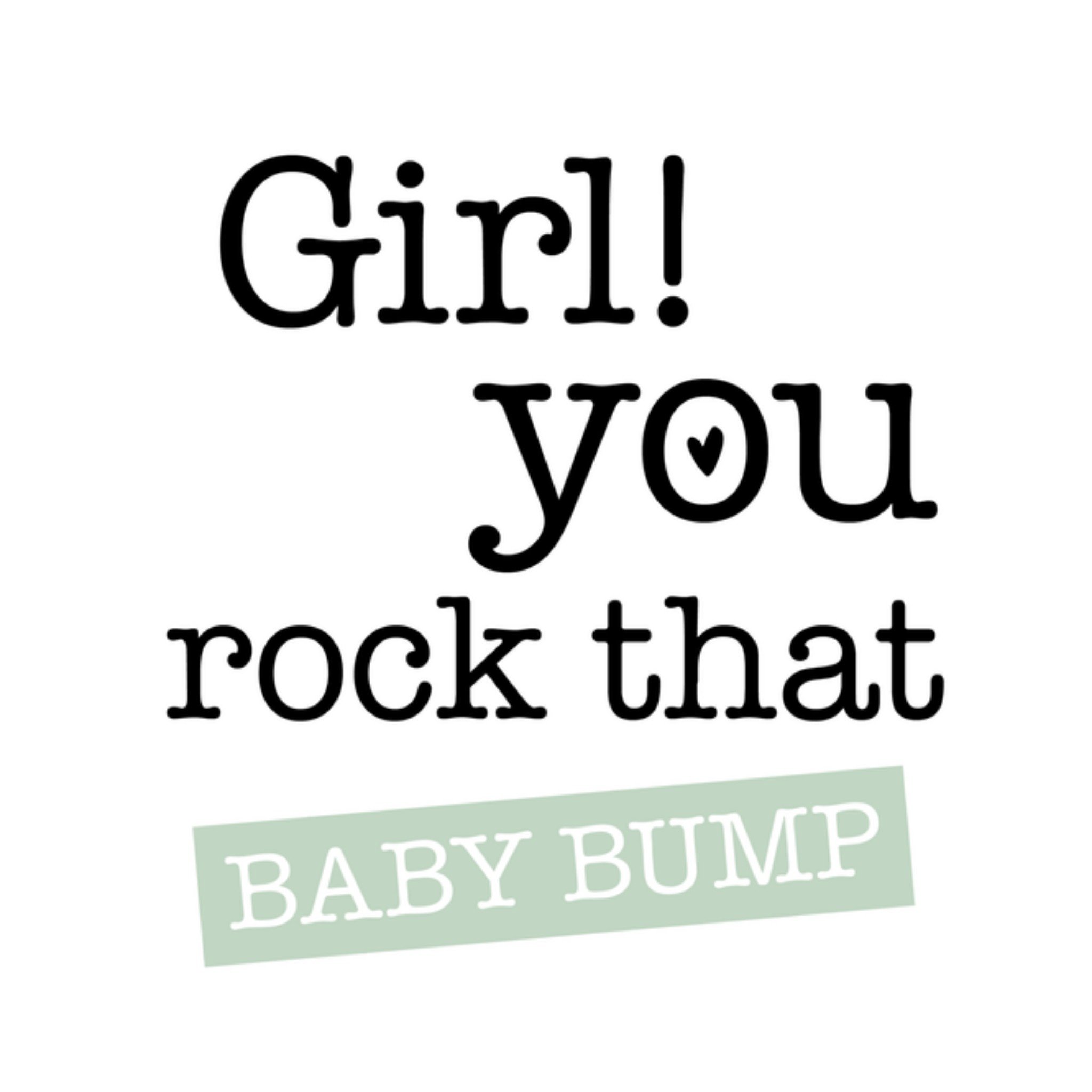 Greetz Zwangerschapskaart baby bump Vierkant