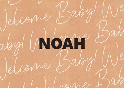Melolelo | Geboortekaart | Welcome baby | Met naam 