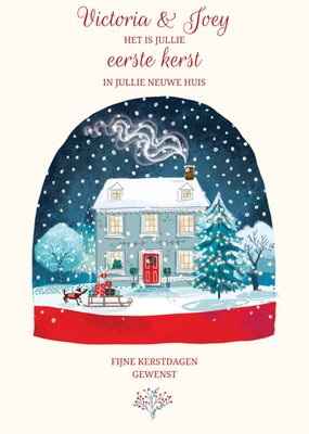 Ling Design | Kerstkaart | met aanpasbare naam