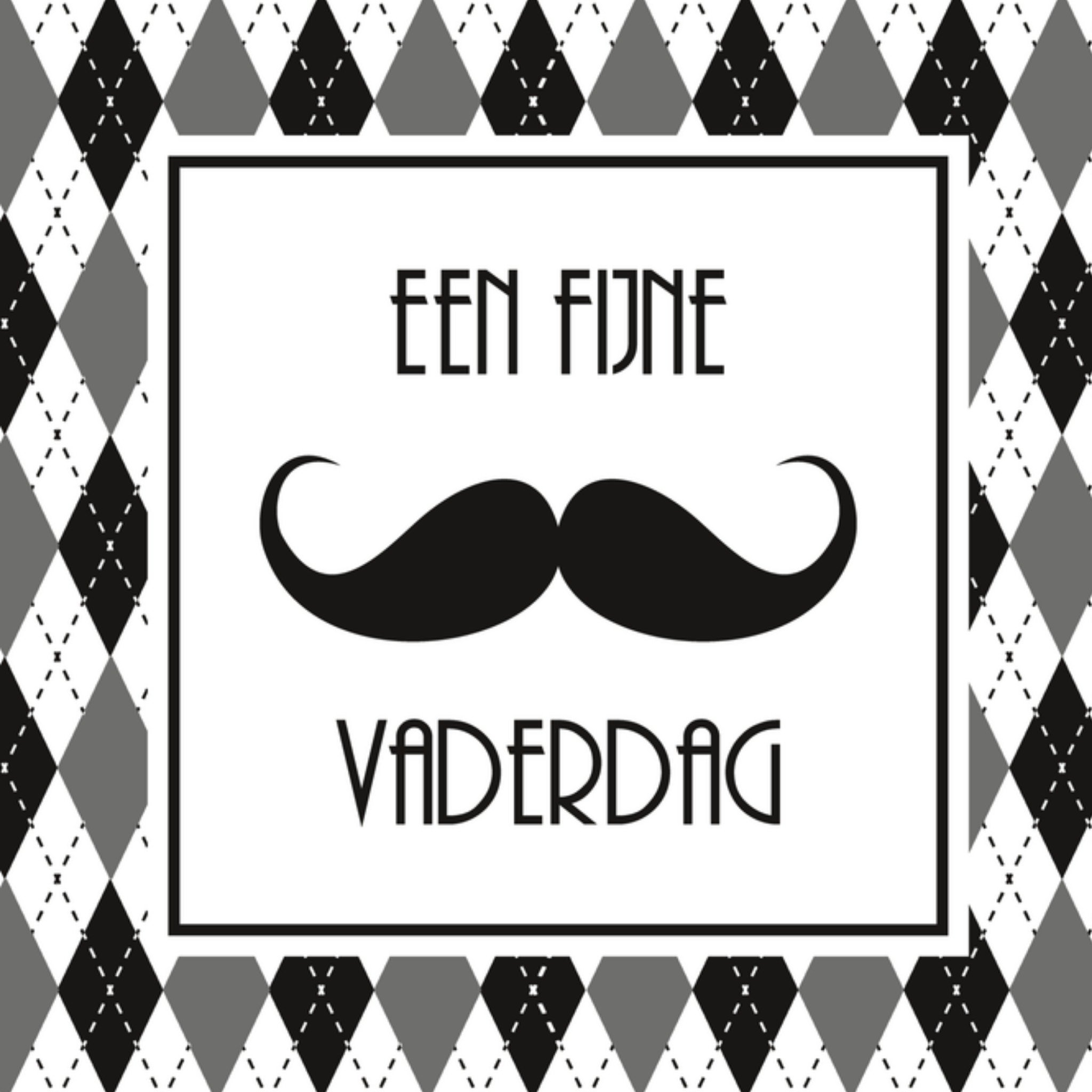 Vaderdagkaart snor Vierkante Kaart Paperclip