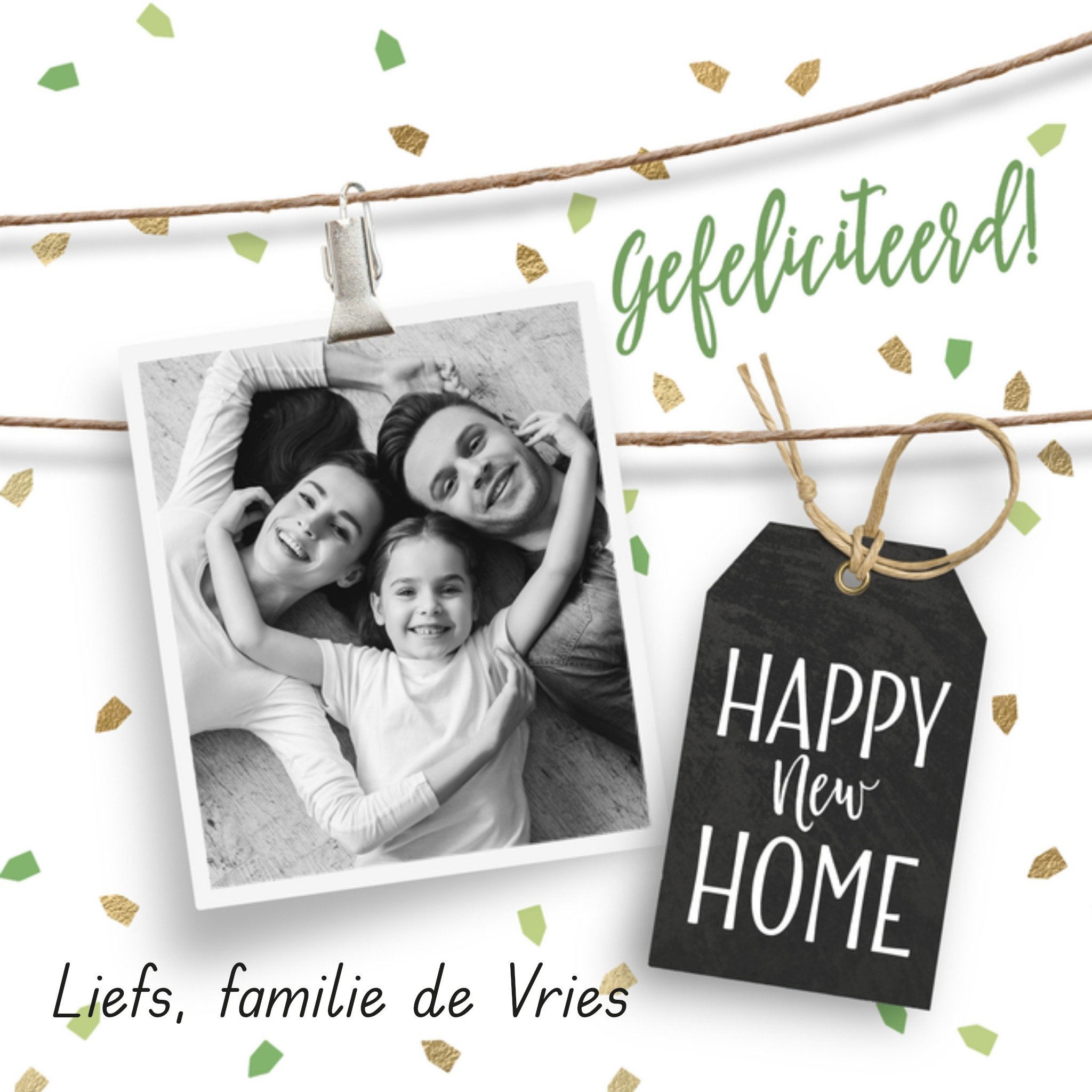 Nieuwe woning kaart Met foto Vierkante Kaart Luckz