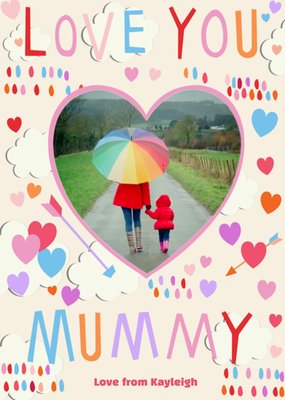 Ik Hou Van Jou Mama Hart Foto Upload Kaart