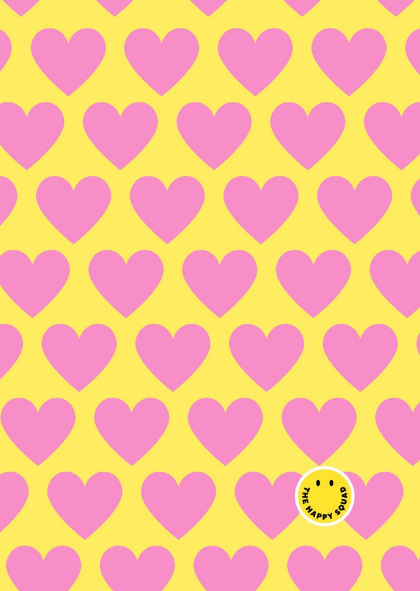 Denken aan kaart Hearts Pattern Card Kaart The Happy Squad