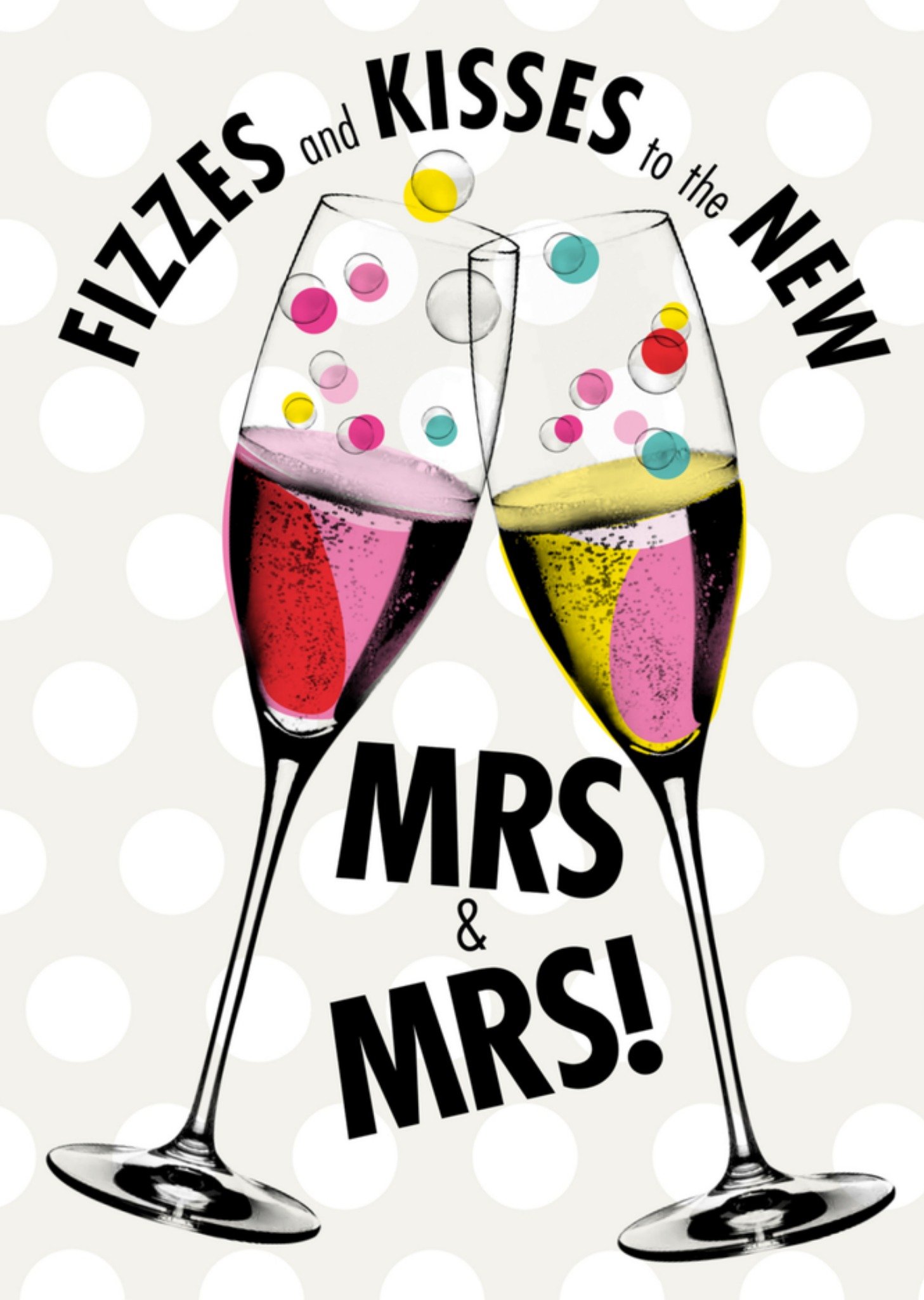 Huwelijkskaart mrs mrs Kaart Papagrazi