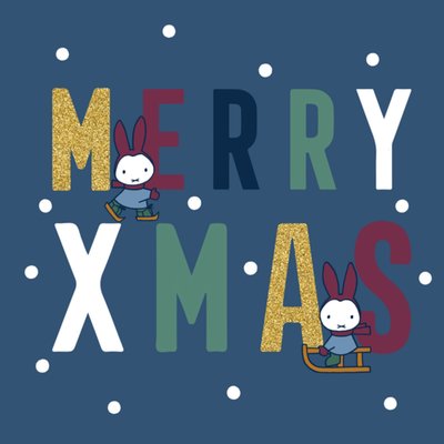 Miffy | Kerstkaart | Merry X mas