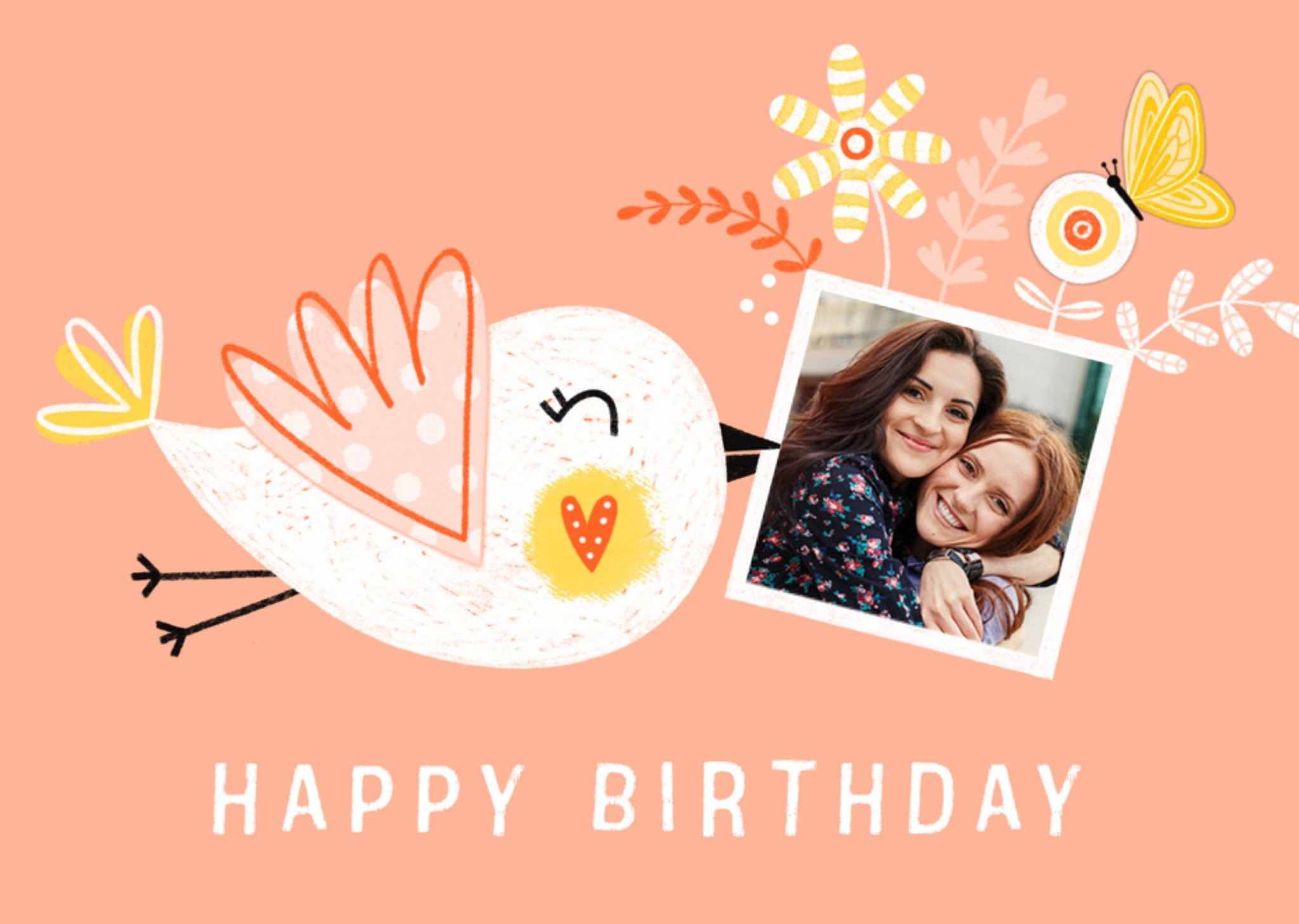 Verjaardagskaart foto vogel Kaart Marieke Witke