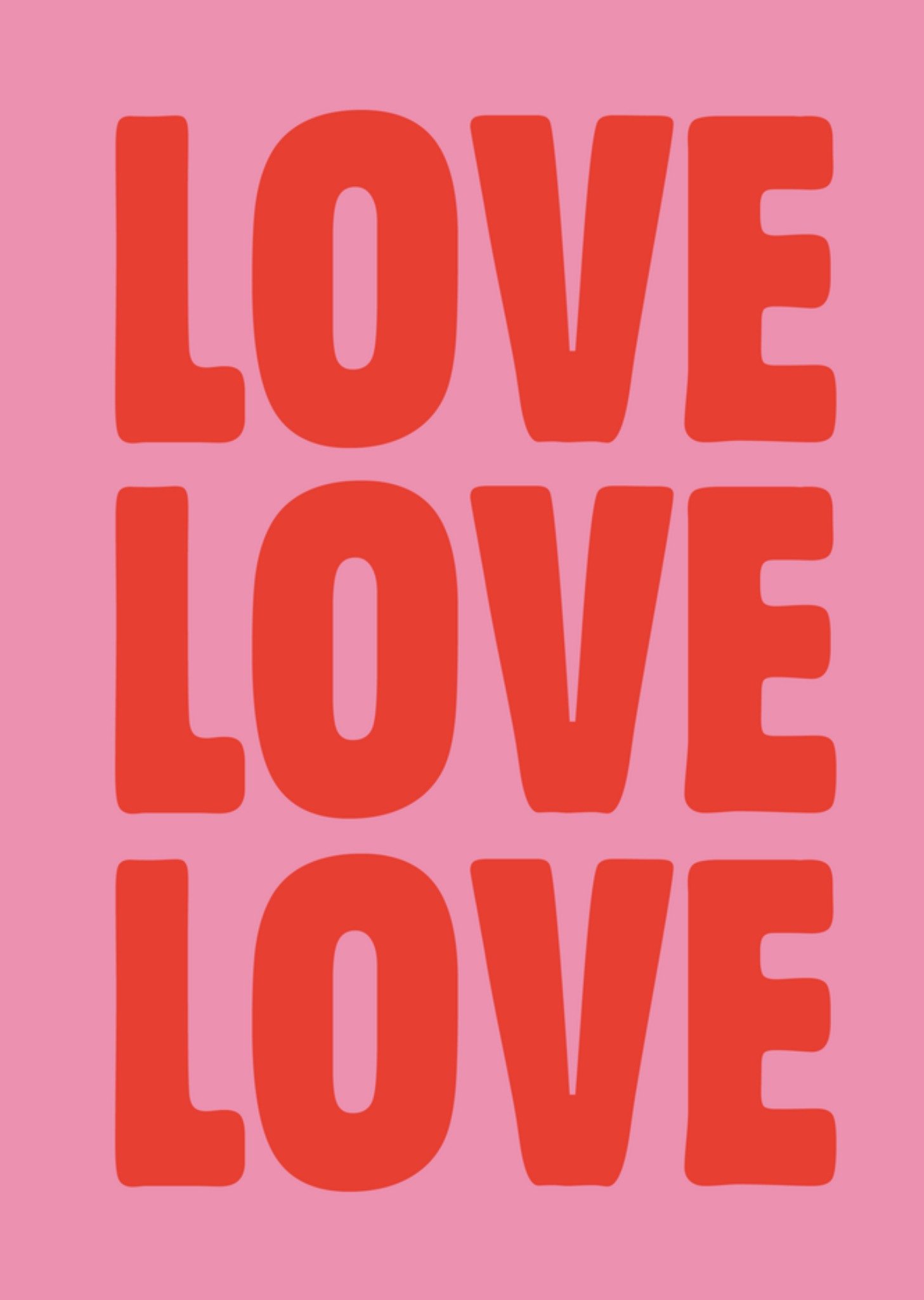 Valentijnskaart LOVE Greetz