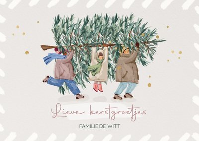 Greetz | Kerstkaart | Familie | Kerstboom
