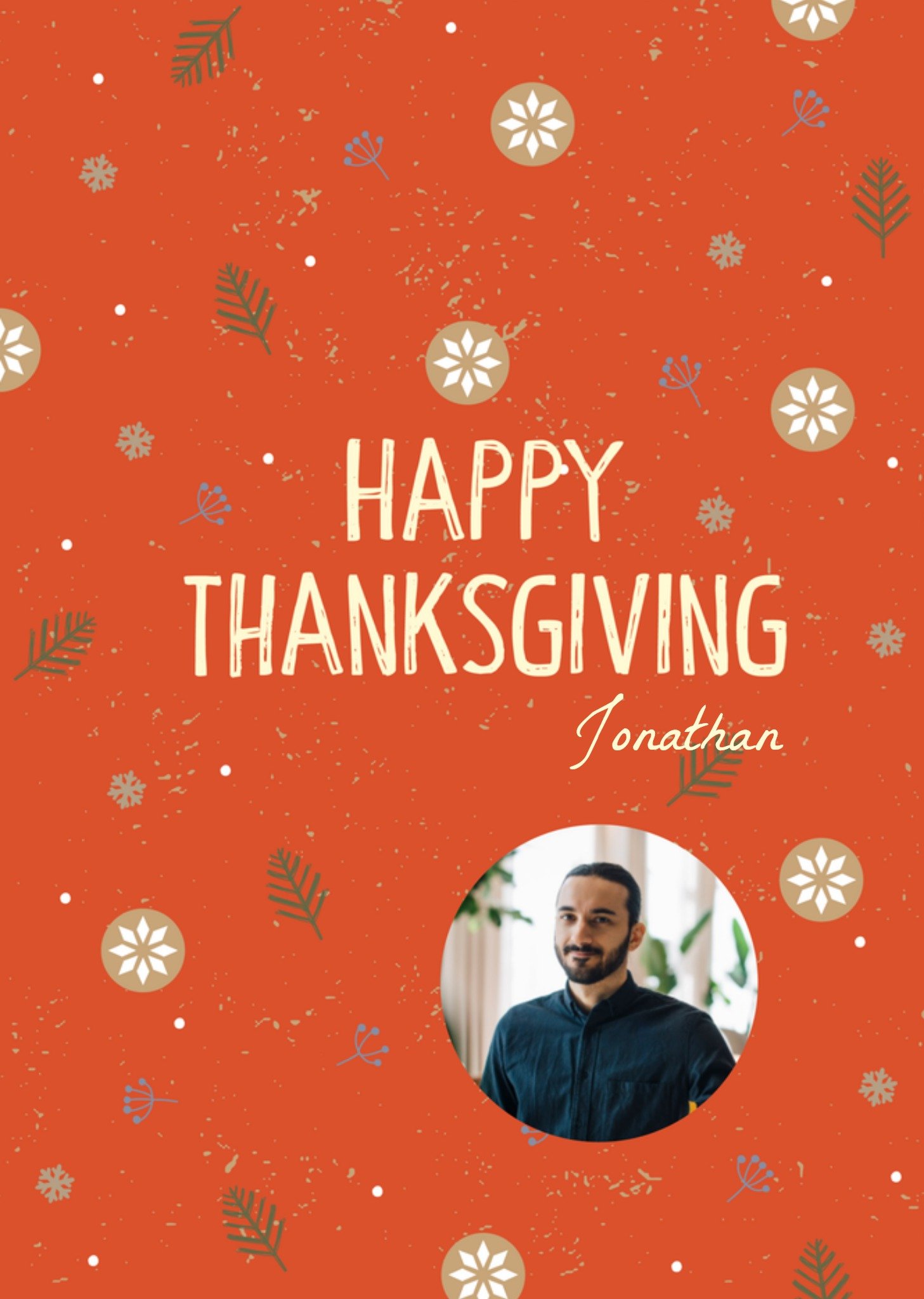 Thanksgiving kaart Illustratie Paperclip