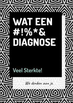 Wat Een #!%*& Diagnose Geometrisch Patroon Typografisch Sterkte Kaart