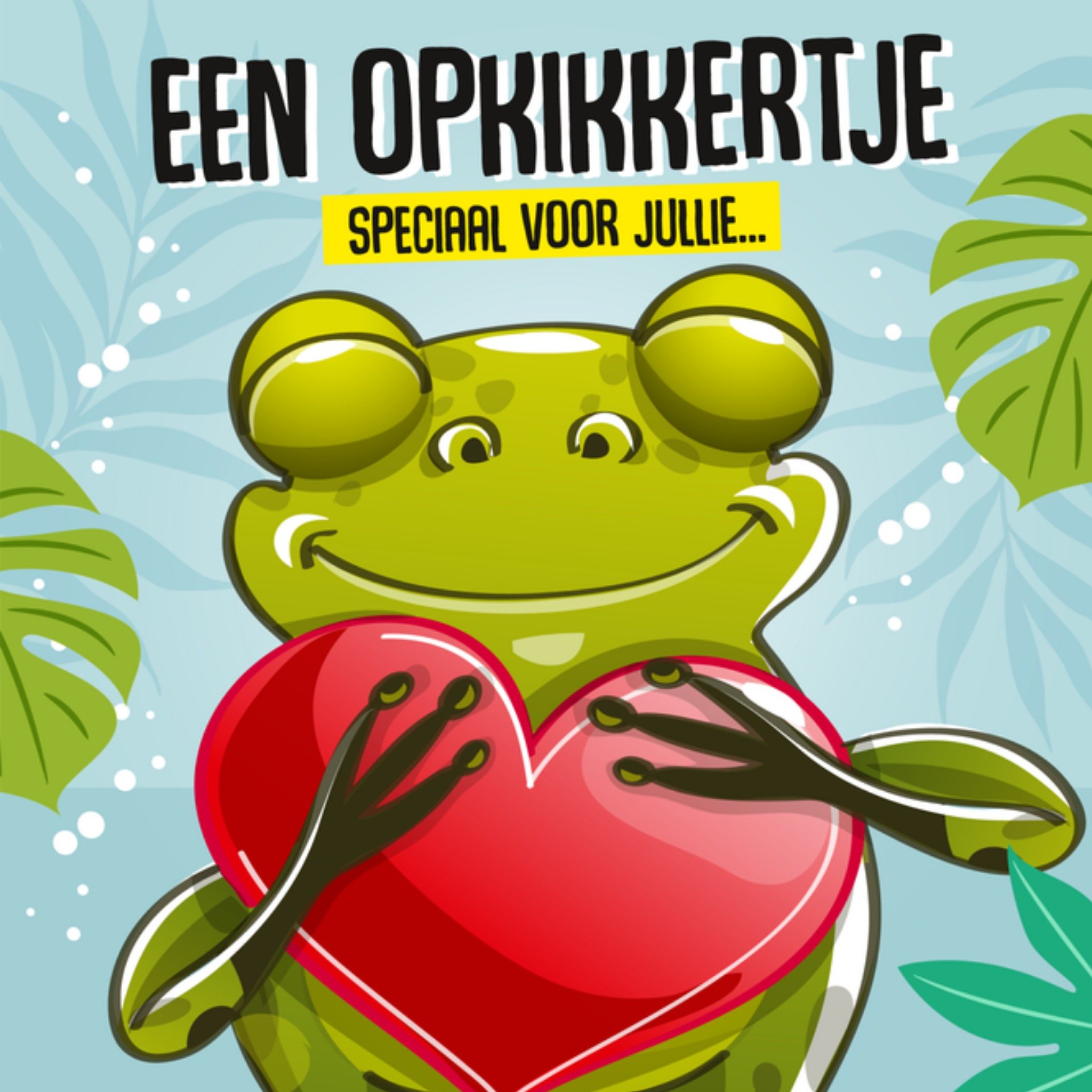 Beterschapskaart Lieve opkikker Vierkante Kaart Paperclip