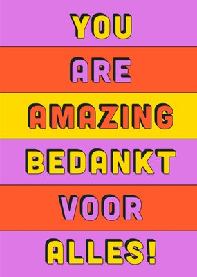 Greetz | Bedankkaart | you are amazing