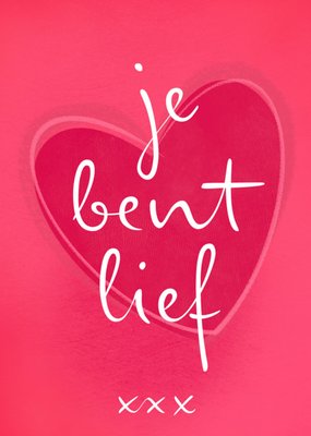 Greetz | Valentijnskaart | je bent lief xxx