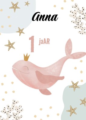 Verjaardagskaart | Tsjip | Illustratie | 1 jaar