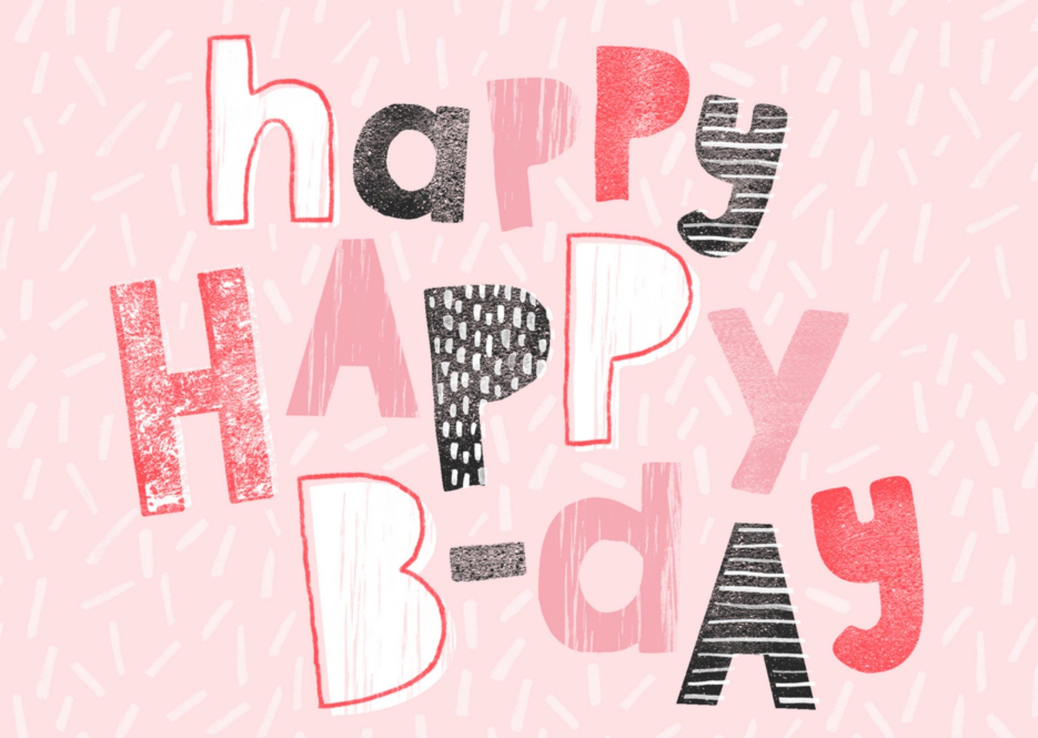 Greetz Verjaardagskaart Roze Standard Card