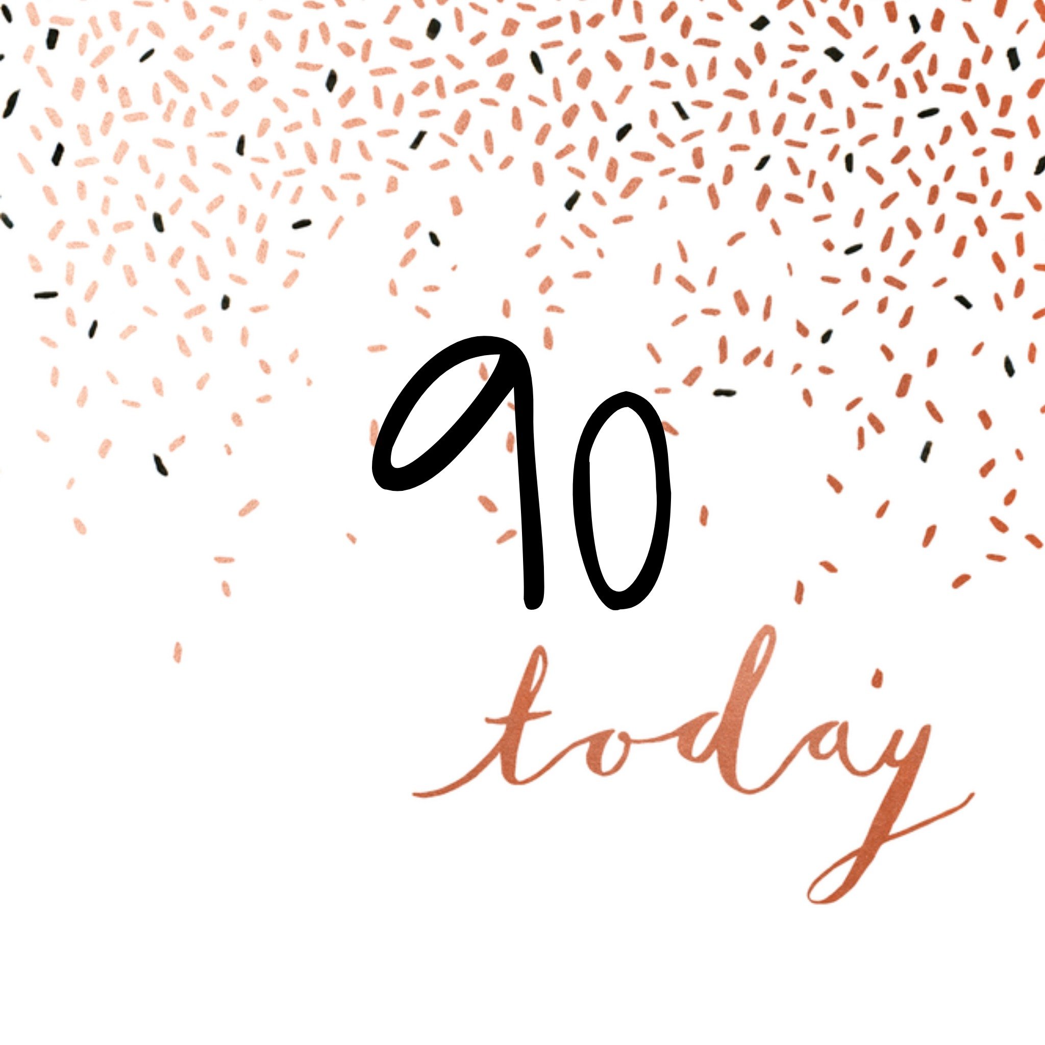 HotchPotch Verjaardagskaart met aanpasbare leeftijd Vierkante Kaart Hotchpotch