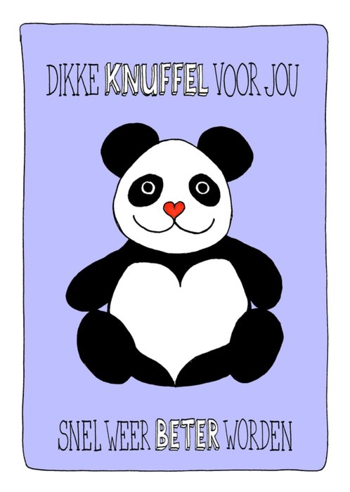 Sandysign | Beterschapskaart | Panda