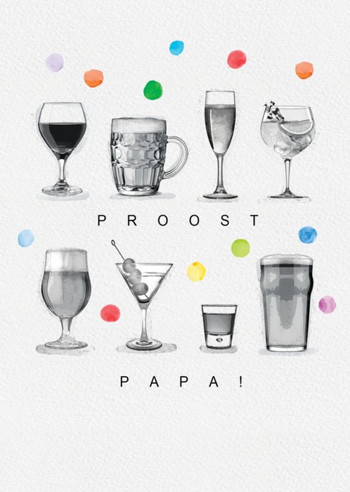 Emma Proctor | Verjaardagskaart | proost papa