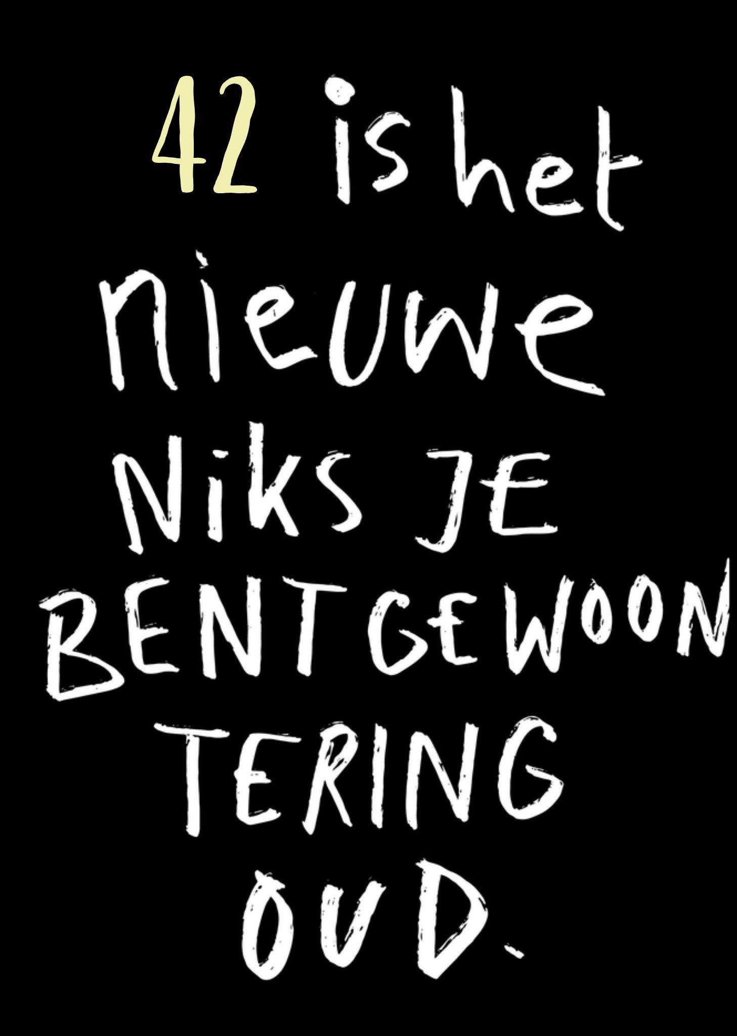 Verjaardagskaart Het nieuwe niks Greetz