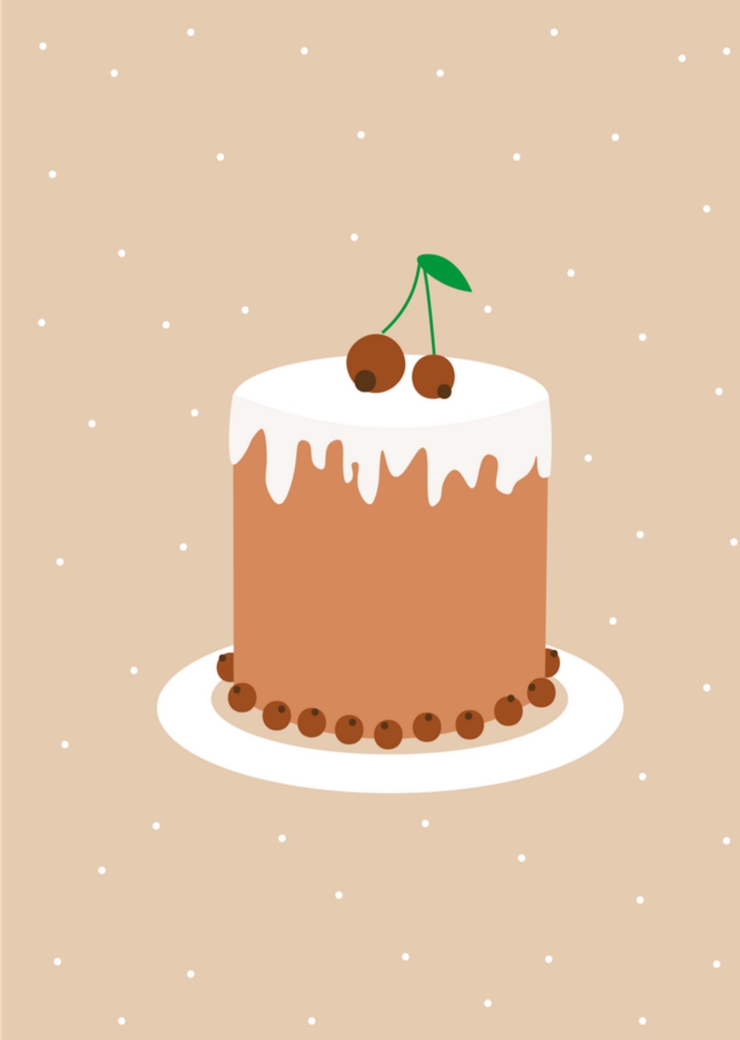 Communie kaart Taart Kaart Dagelijksebroodkruimels