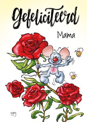 Doodles | Verjaardagskaart | muis | mama