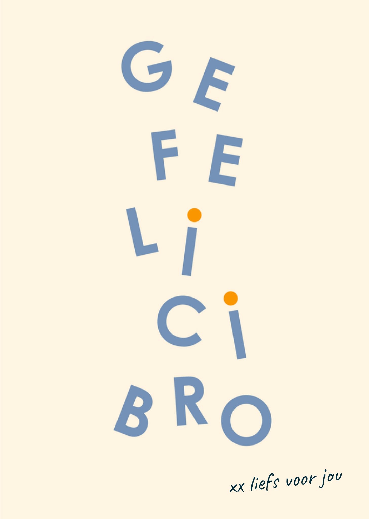 Verjaardagskaart Gefelicibro Greetz