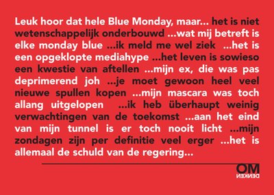 Omdenken | Sterktekaart | Blue Monday