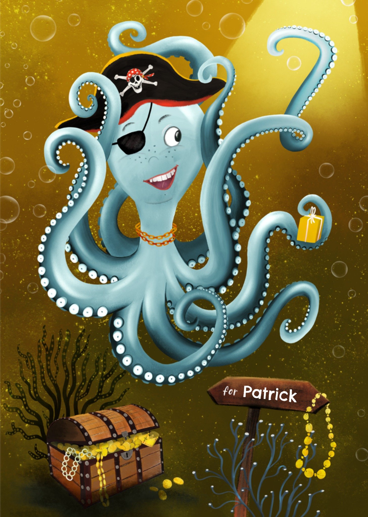 Patricia Hooning Verjaardagskaart Piraten 7 Kaart Fishuals