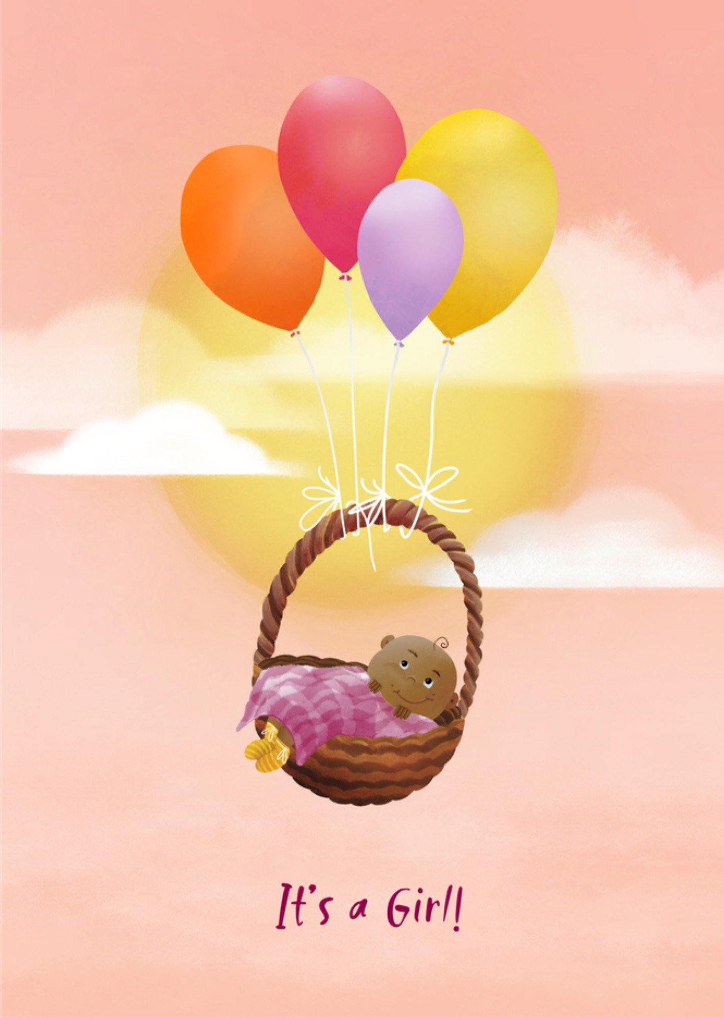 Fishuals Patricia Hooning Geboortekaart Girl! Standard Card