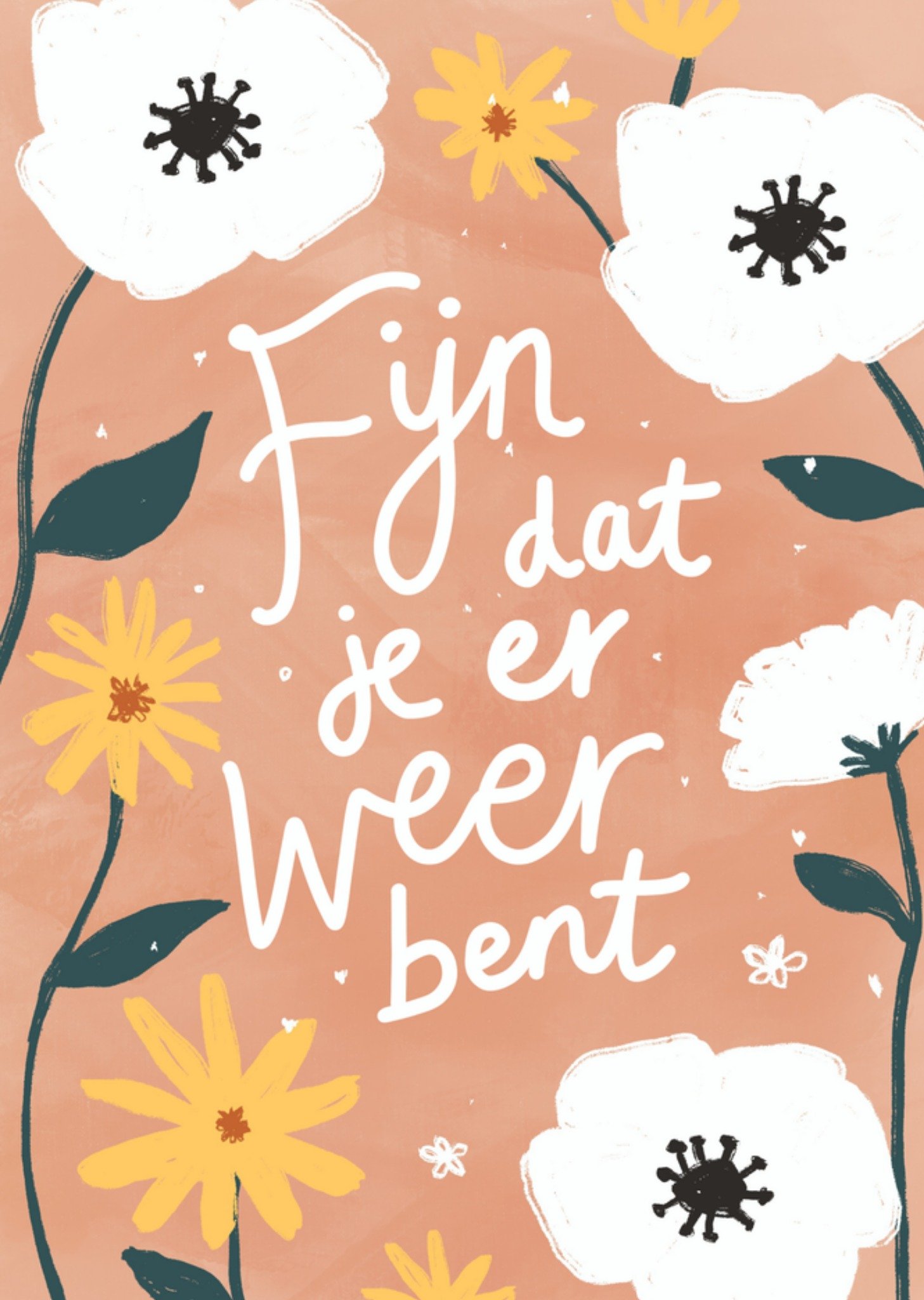 Greetz Beterschapskaart Fijn dat je er weer bent Standard Card