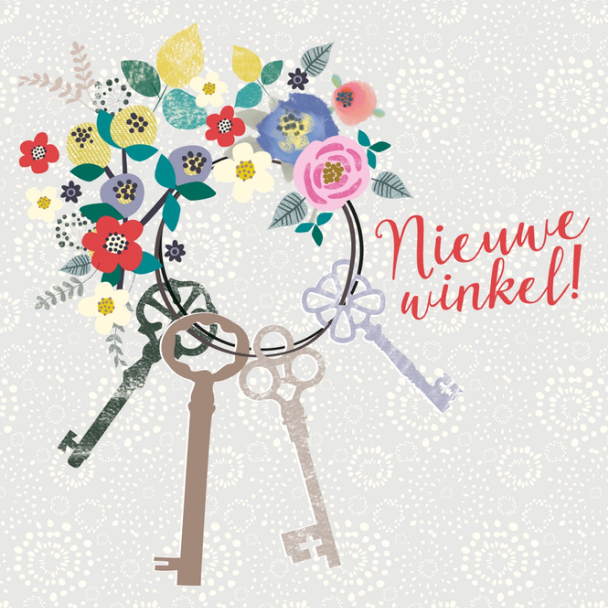 Opening nieuwe zaak sleutel winkel Vierkante Kaart TMS