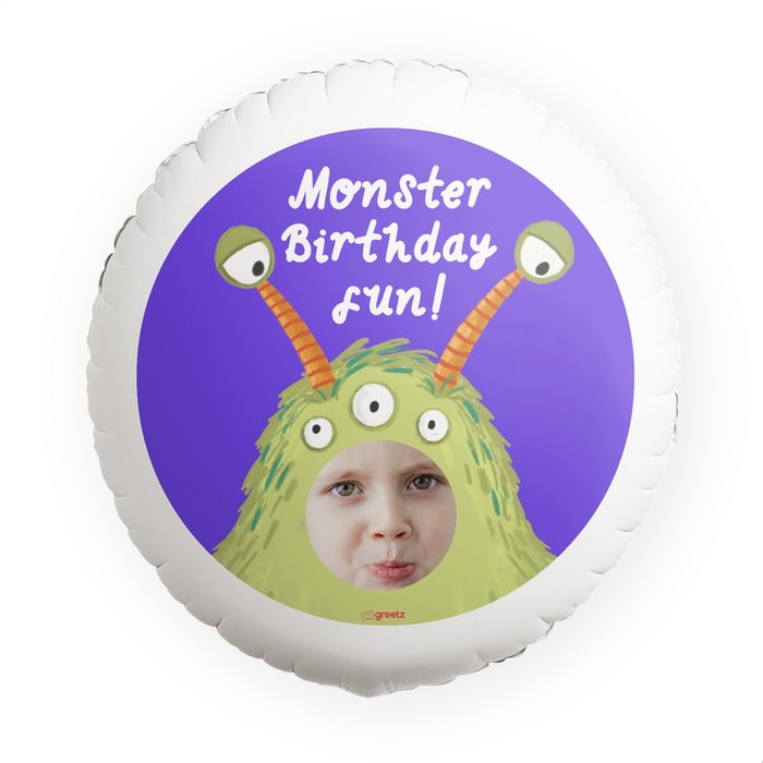 Ballon | Monster Birthday Fun | Foto aanpasbaar