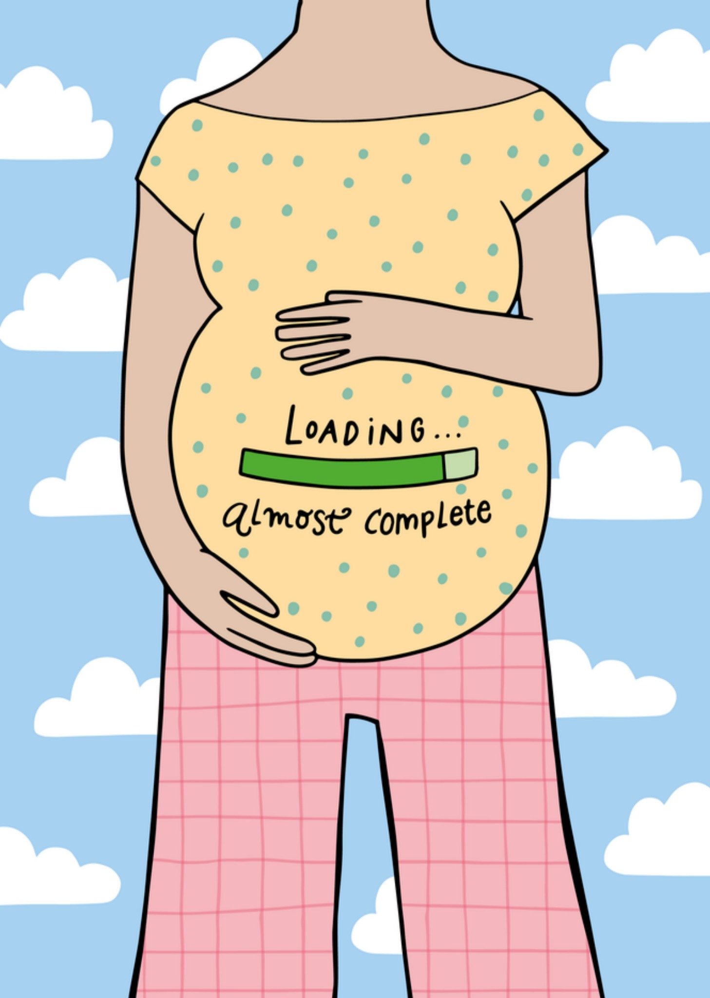 Zwangerschapskaart Zus Kaart Funny Side Up