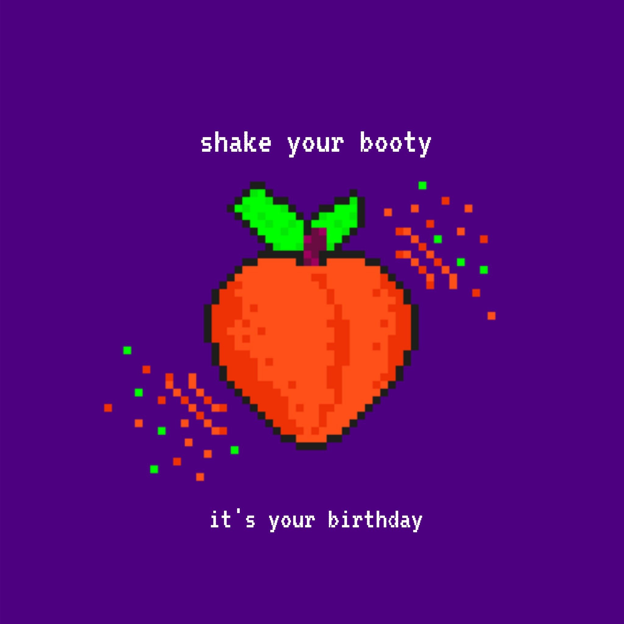 Greetz Verjaardagskaart shake your booty! Vierkant
