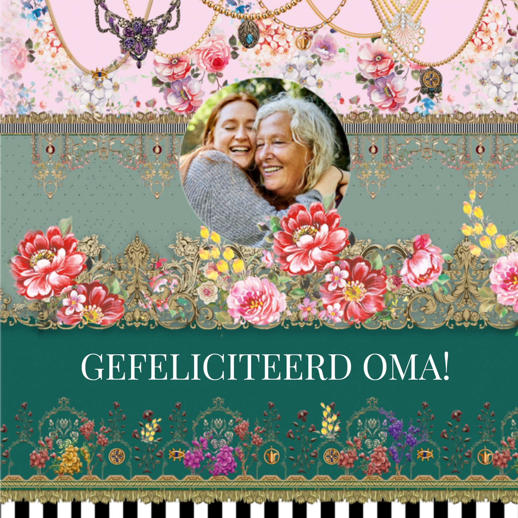 Verjaardagskaart Oma Vierkante Kaart Melli Mello