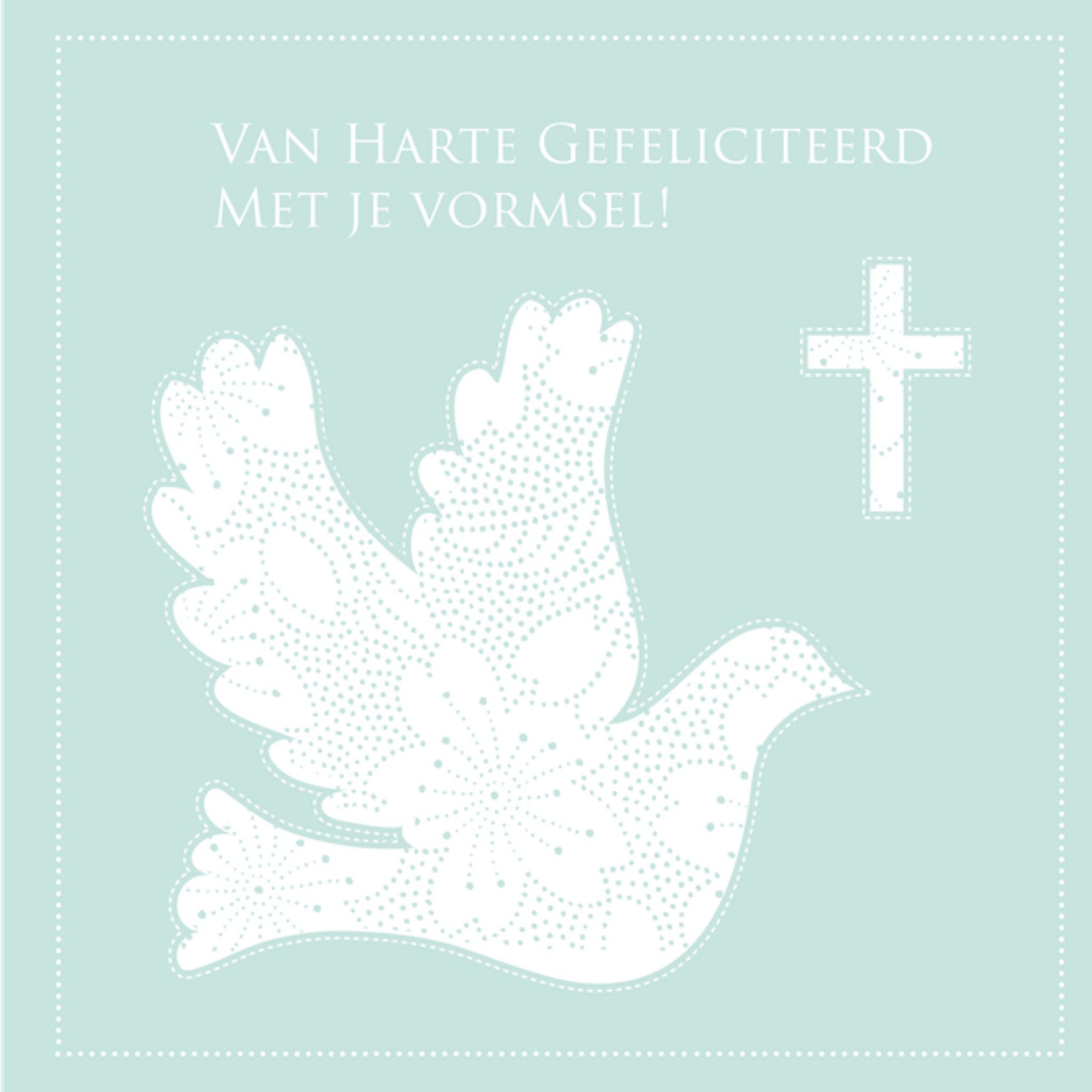 Davora Vormsel kaart Gefeliciteerd Vierkante Kaart Davora Ltd