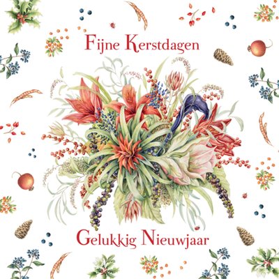 Janneke Brinkman | Kerstkaart | Kerstbloemen