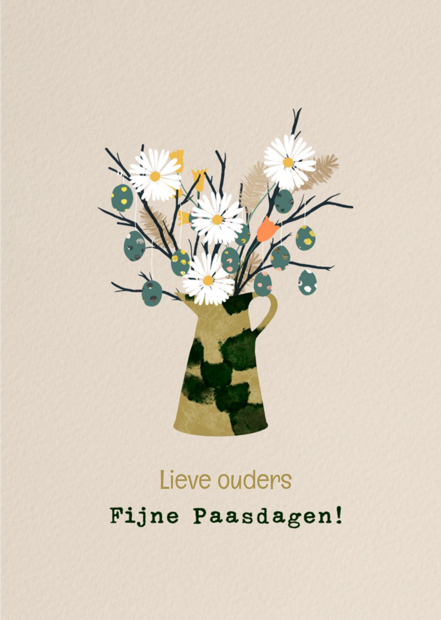 Paaskaart Bloemen Kaart Greetz