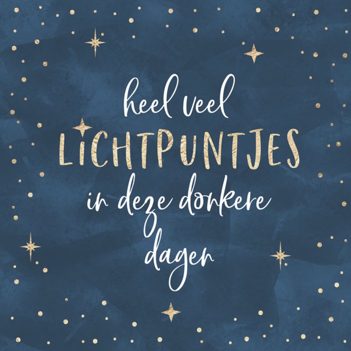 Tslip | Kerstkaart | Heel Veel Lichtpuntjes In Deze Donkere Dagen